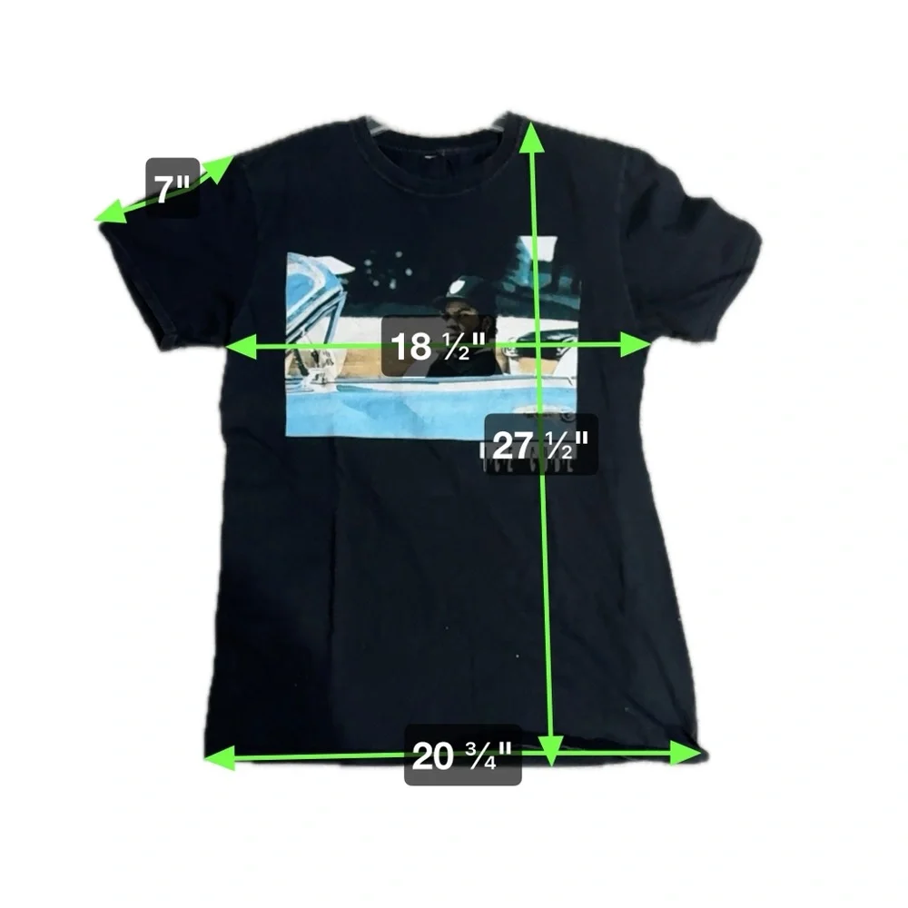 Ice Cube Impala Rap Black Short Sleeve T-Shirt Women’s Size M, NWA Gangsta Rap - Picture 4 of 4